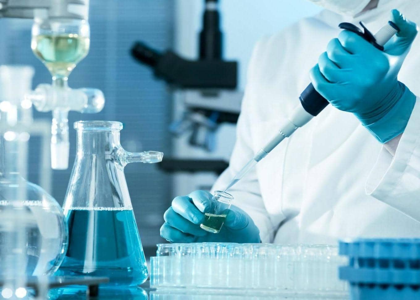 foto di un laboratorio di ricerca scientifica